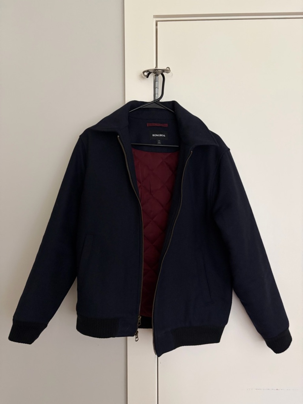 Bonobos Men's Navy Bomber Jacket